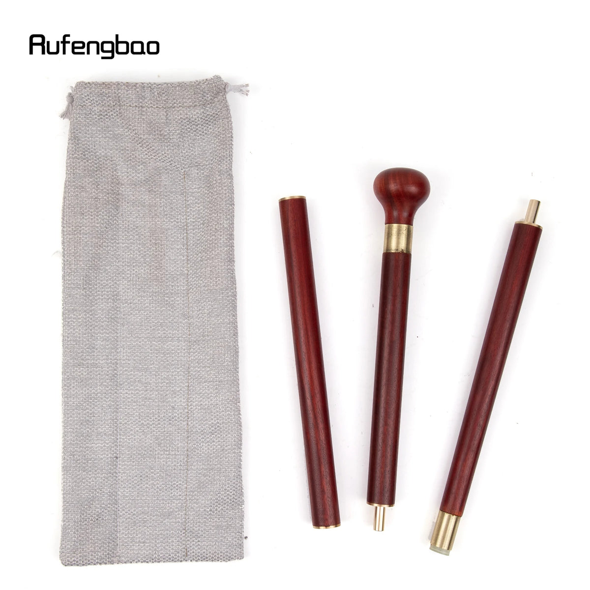 Carved Sandalwood Walking Cane for Costumes and Collecting