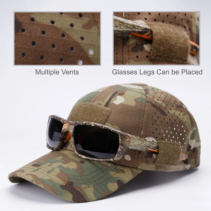Tactical Camouflage Baseball Cap for Outdoor Adventures