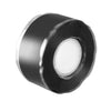 Roll of heavy duty self-fusing silicone repair tape with a silver outer layer and black tape core