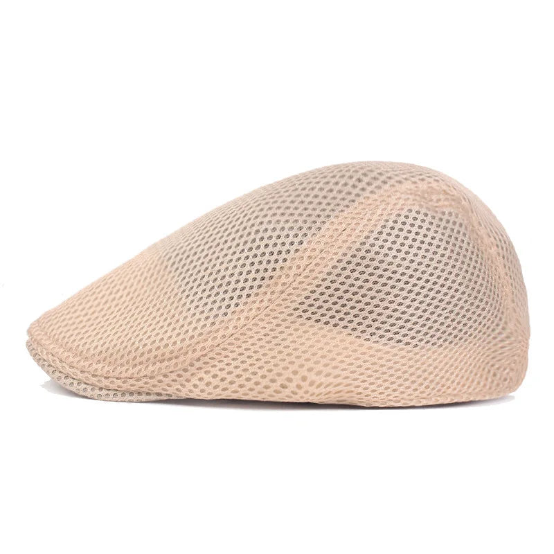 Classic Mesh Beret Hat for Men and Women