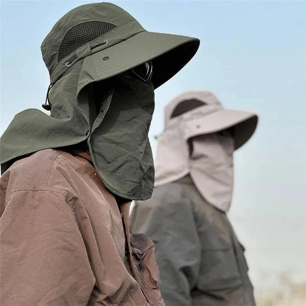 UV Protection Sun Hat with Neck Flap for Outdoor Adventures
