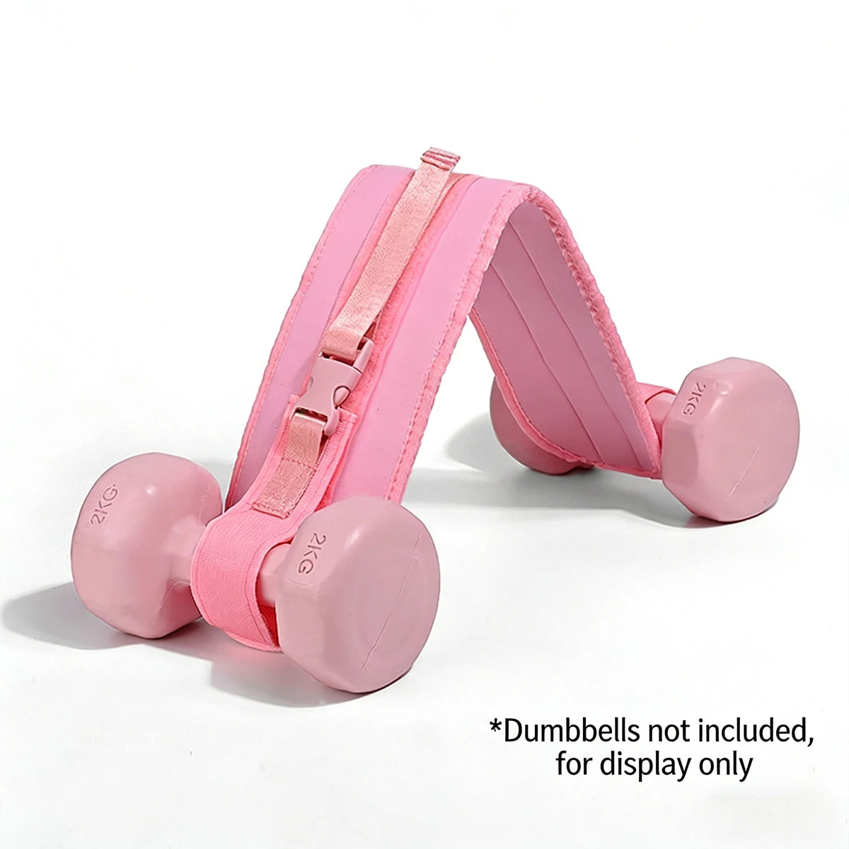 Cinturón ajustable ponderado rosa para fitness