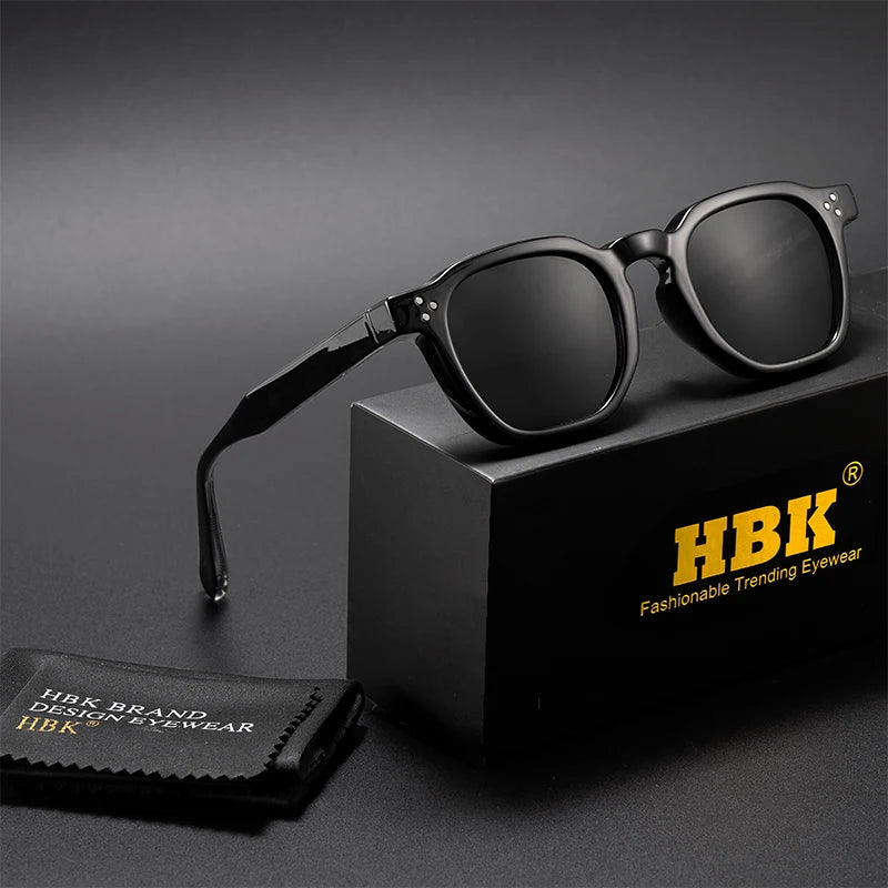Retro Classic Square Frame Sunglasses with UV400 Protection
