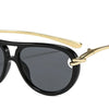Elegant Knot Double Beam Pilot Sunglasses