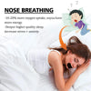Une femme dort paisiblement avec un dispositif respiratoire sous le nez.