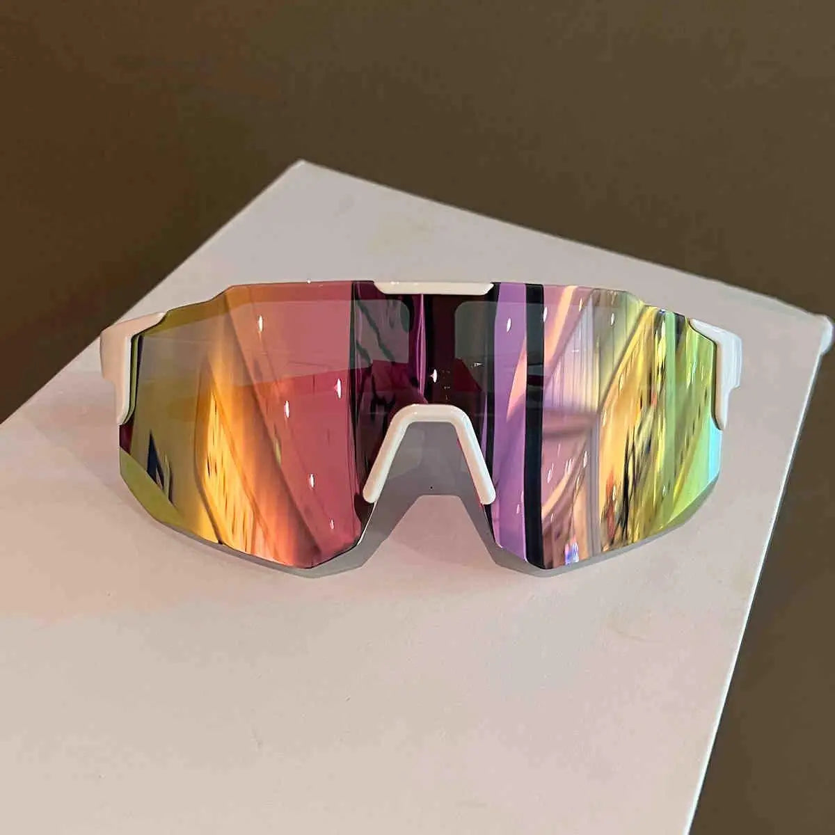 UV400 Cycling Sunglasses with Large Frame