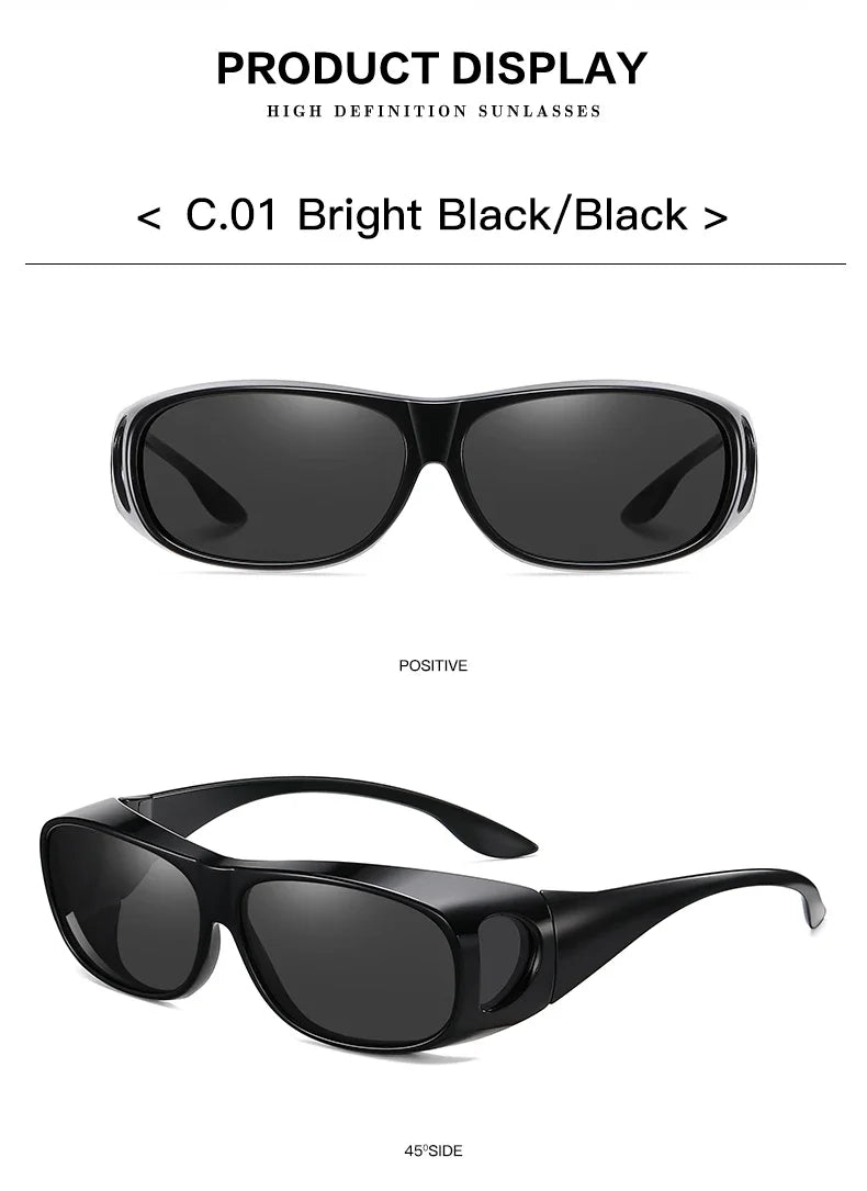 Polarized Fit-Over Sunglasses for Driving & Outdoor Sports