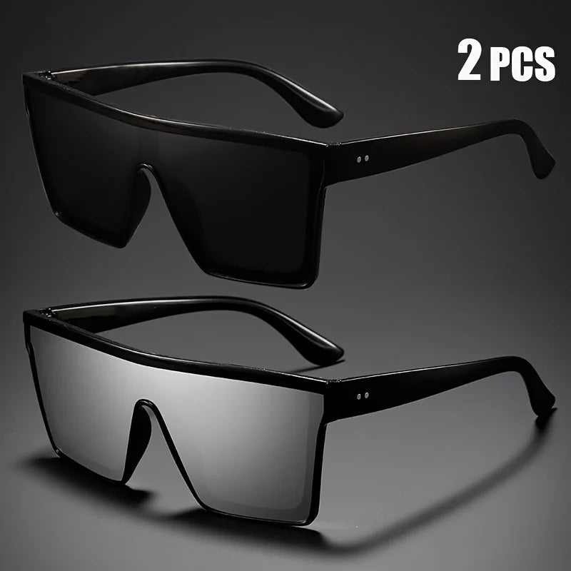 Oversized One-Piece Sunglasses for Men and Women