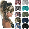 Colección de bandas para la cabeza de tela en varios patrones y colores para fitness y yoga