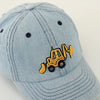 Kids' Bulldozer Baseball Cap - Soft Washed Cotton, Adjustable