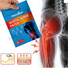 A package of Monclique Sciatic Nerve Patch next to a diagram showing nerve relief and muscle relaxation on a leg.