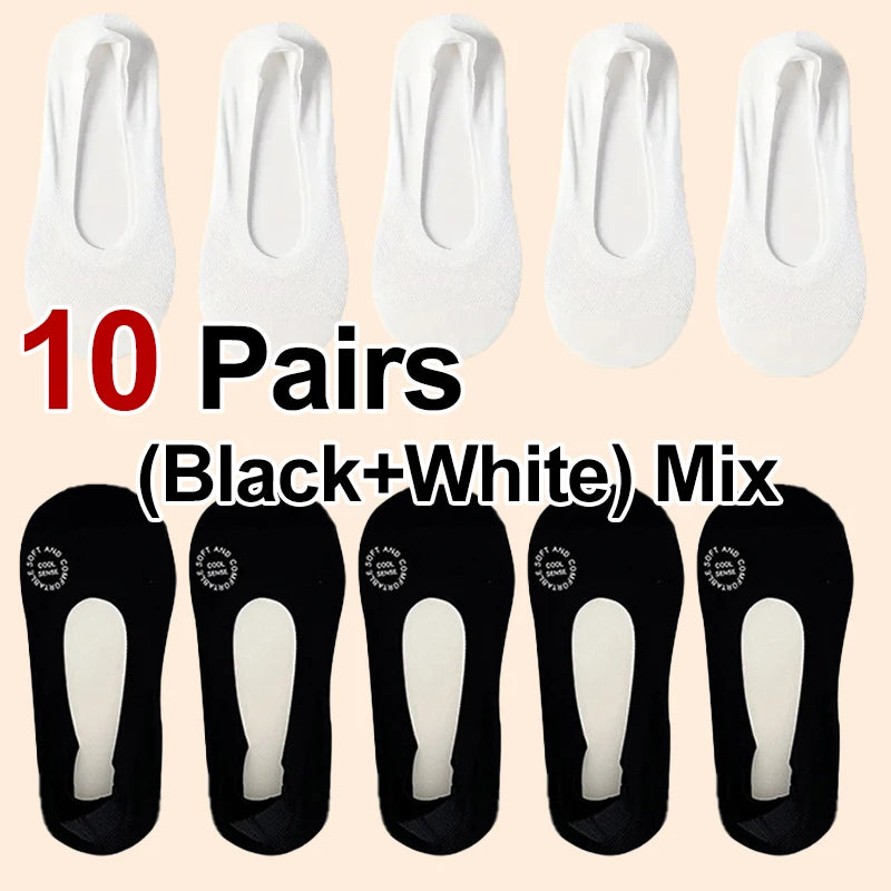 Women's Invisible Low-Cut Socks with Silicone Grip