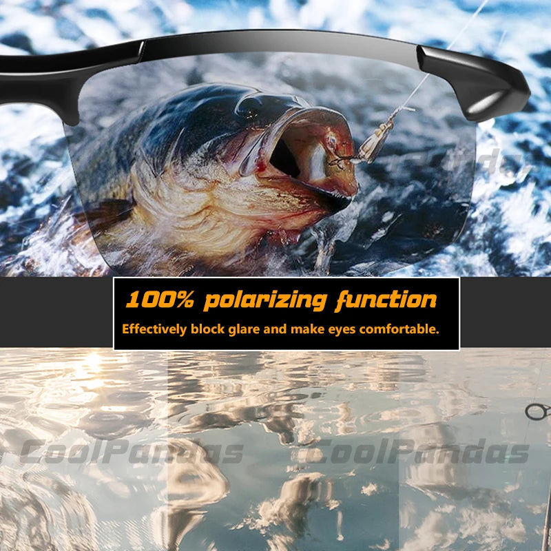 Photochromic Polarized Sports Sunglasses with UV400 Protection