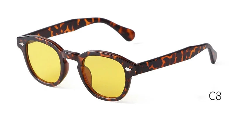 Retro Round Sunglasses with UV400 Protection