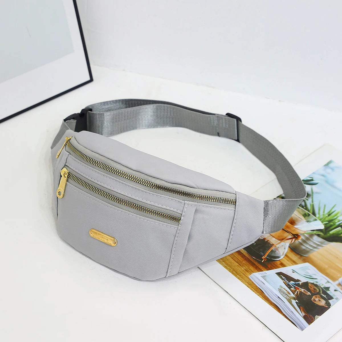 Waterproof Nylon Waist Pack with Adjustable Strap