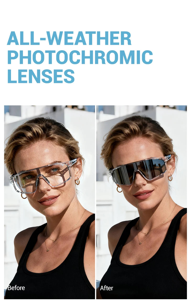 TR90 Cycling Glasses with Interchangeable Lenses for Men and Women