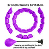 Adjustable Weighted Exercise Hoop for Core and Waist Toning