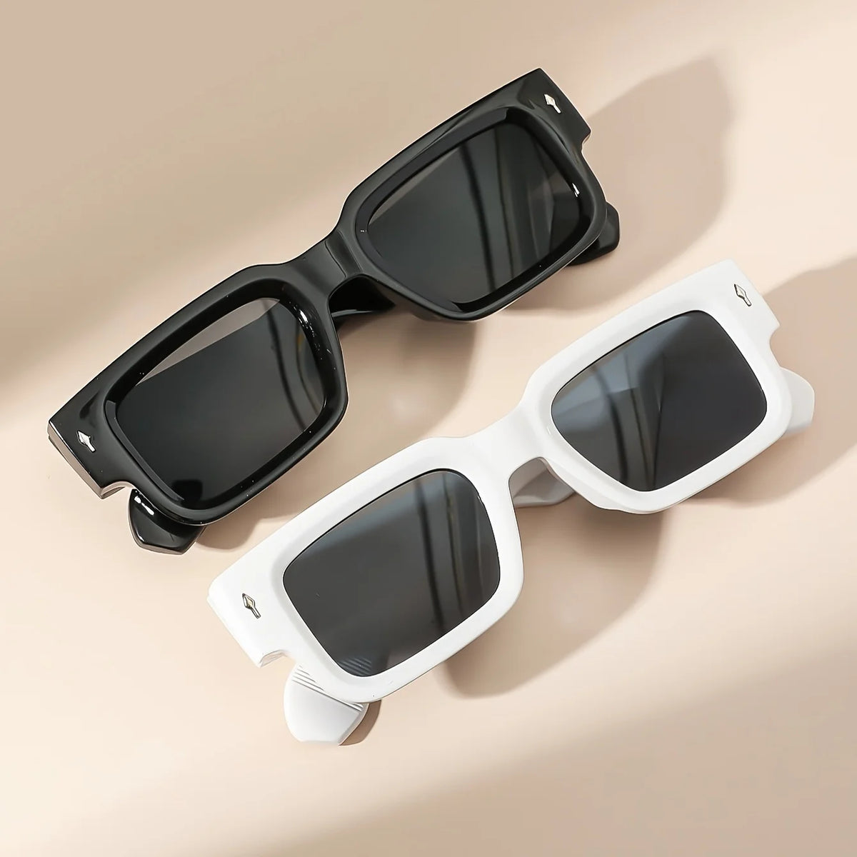 Retro Square Sunglasses with UV400 Protection