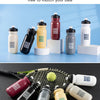 Various colored Rock Bros sports water bottles displayed for placement effect display.
