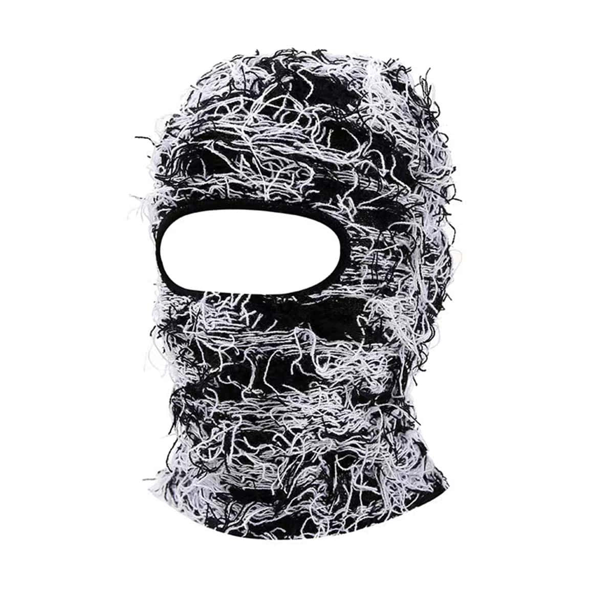 Fleece-Lined Knit Balaclava Ski Mask