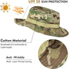 Camouflage Boonie Hat with Attached Face Mask