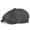 Unisex Linen Newsboy Cap – Retro Octagonal Beret