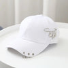 Classic Cotton Cap with Metal Ring Detail