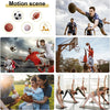 Montage von Sportausrüstung und Personen, die Grip-Socken für rutschfeste Athleticen-Schuhe verwenden.