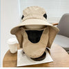 Wide Brim Bucket Hat with Neck Protection