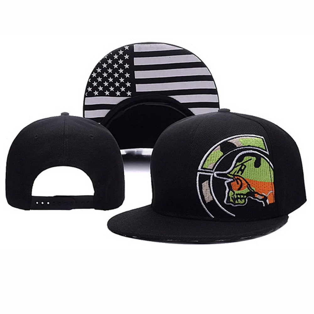 Embroidered Snapback Baseball Cap