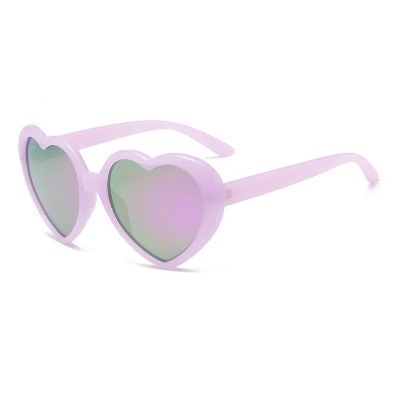 Polarized Heart-Shaped Sunglasses with UV Protection