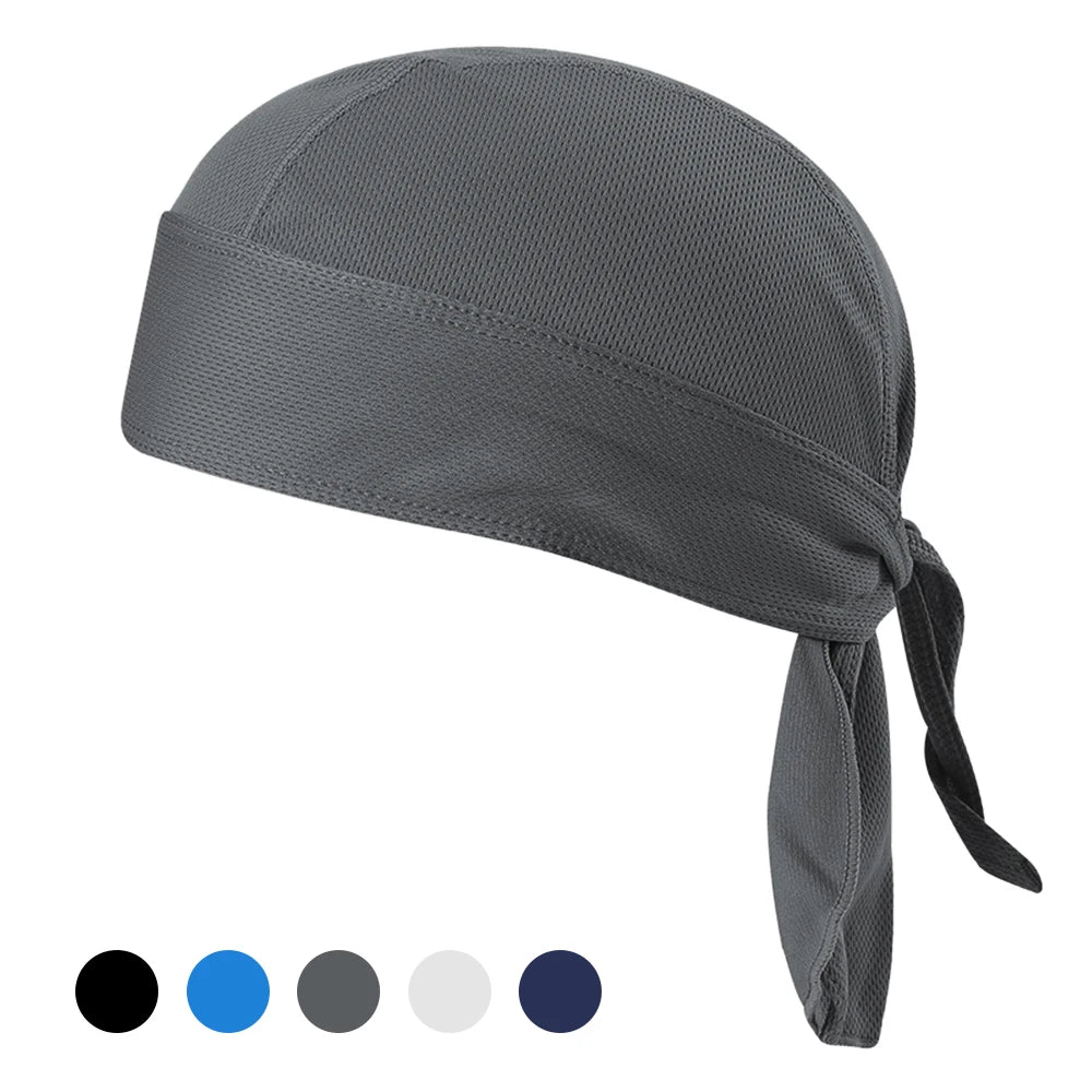 Moisture-Wicking Cycling Headband with Sun Protection