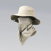 Foldable Sun Hat with Attached Face Mask