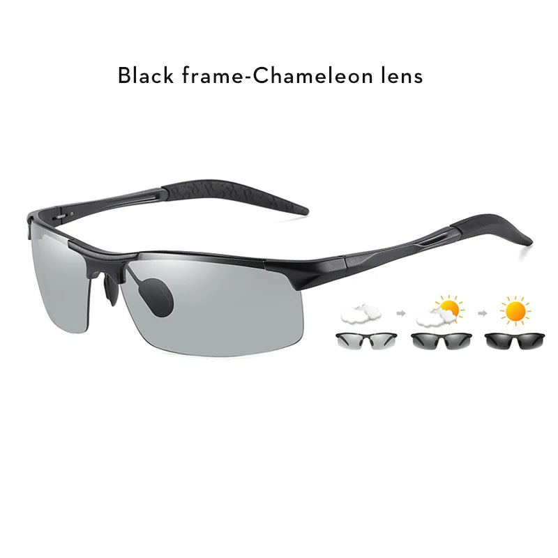 Photochromic Polarized Sports Sunglasses with UV400 Protection