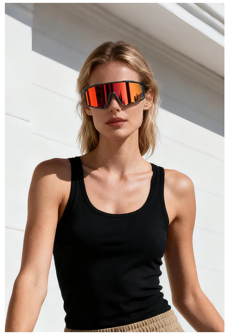 TR90 Cycling Glasses with Interchangeable Lenses for Men and Women