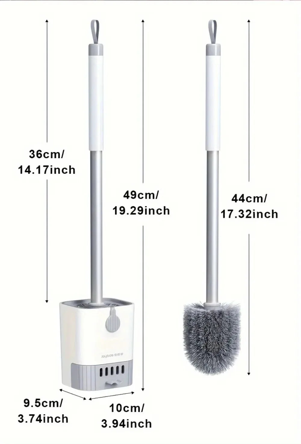 Wall-Mounted Toilet Brush Set with Holder