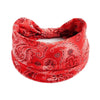 Rotes Paisley-Muster Boho-Stretch-Elastband für den Haare