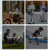 Ensemble de genou et coude pour enfants, utilisé pour vélo, scooter, voiture d'équilibre et skateboard.