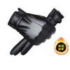 Men's Genuine Leather Touchscreen Gloves with Soft Fleece Lining