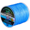 A spool of blue SOUGAYILANG braided fishing line, 320 yards long and 100 lbs strength.