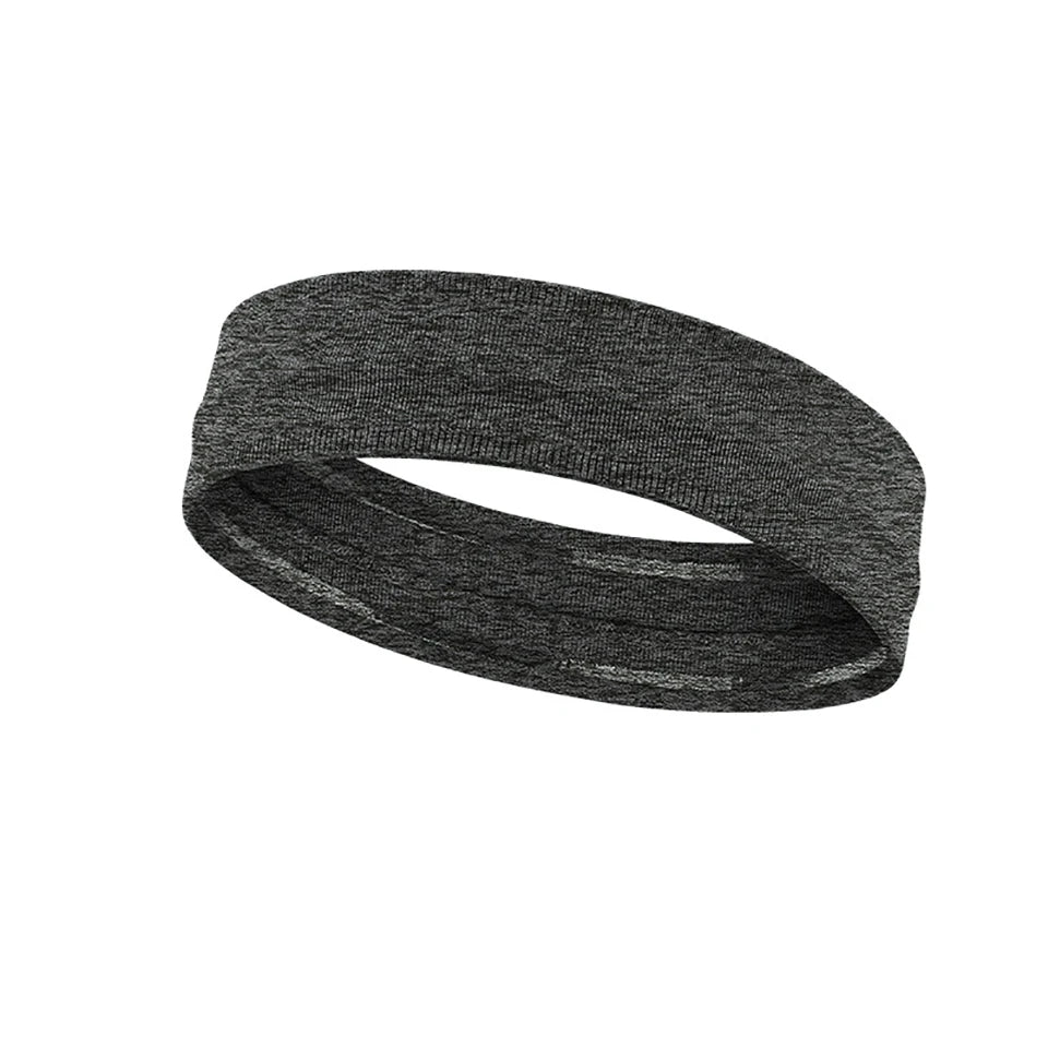 Schwarzes elastisches Sport-Haarband für Haare und Fitness