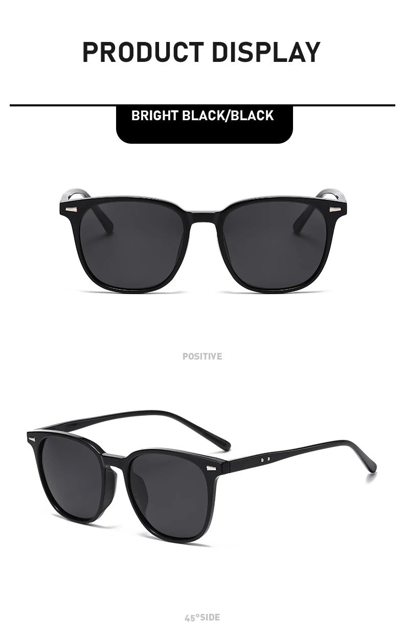 Ultra-Light Square Sunglasses with UV400 Protection