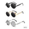 Classic Round Metal Frame Sunglasses with UV400 Protection