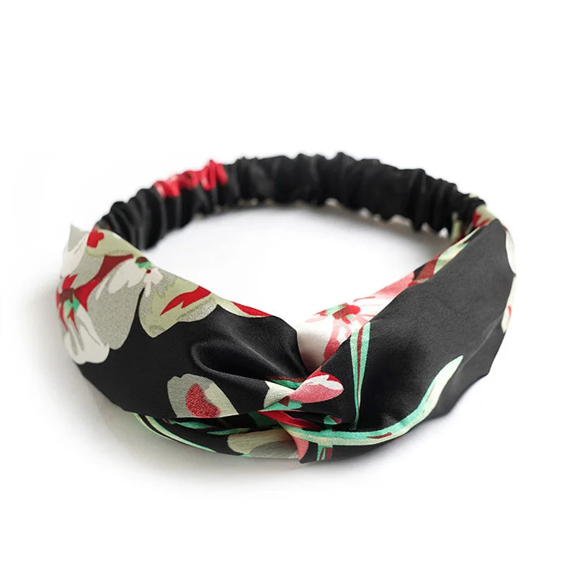 Boho Vintage Cross Knot Headbands