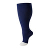 Navy blue compression socks for leg circulation and fatigue relief