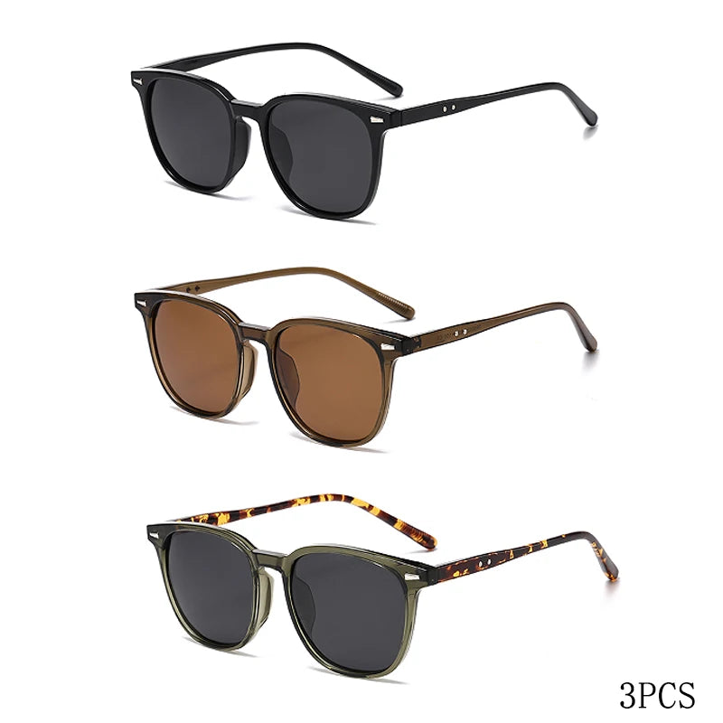 Ultra-Light Square Sunglasses with UV400 Protection