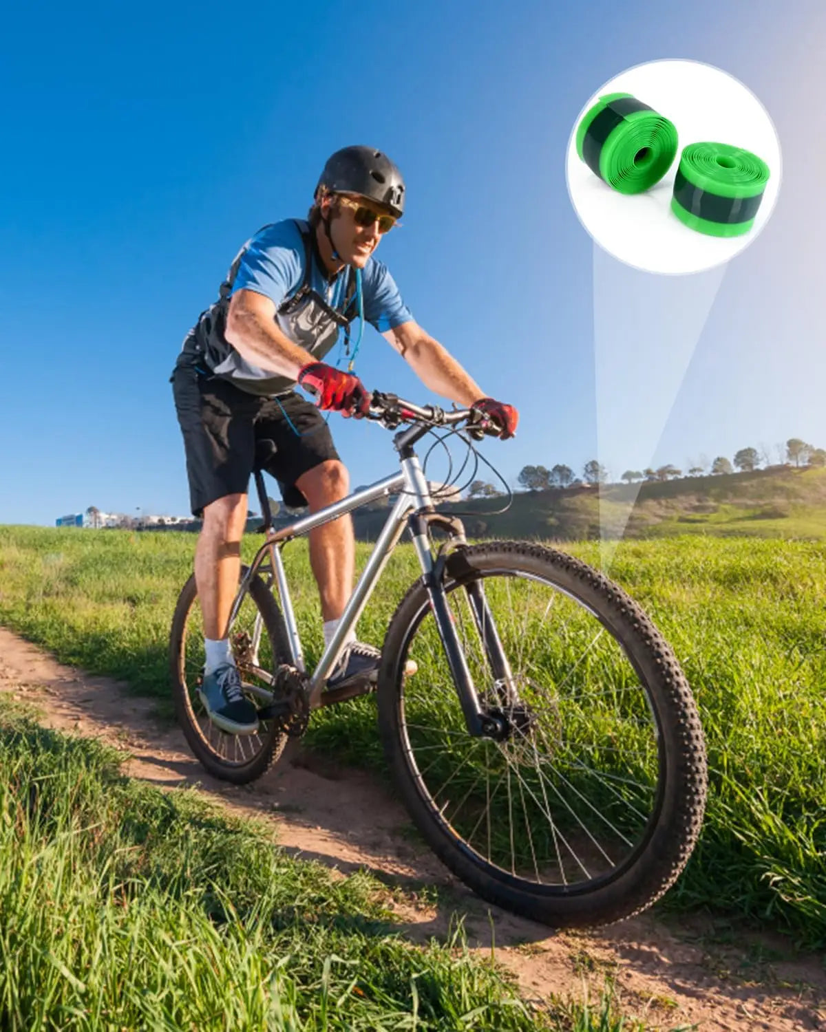 Bicycle Tire Liner Flat Protector for Multiple Wheel Sizes