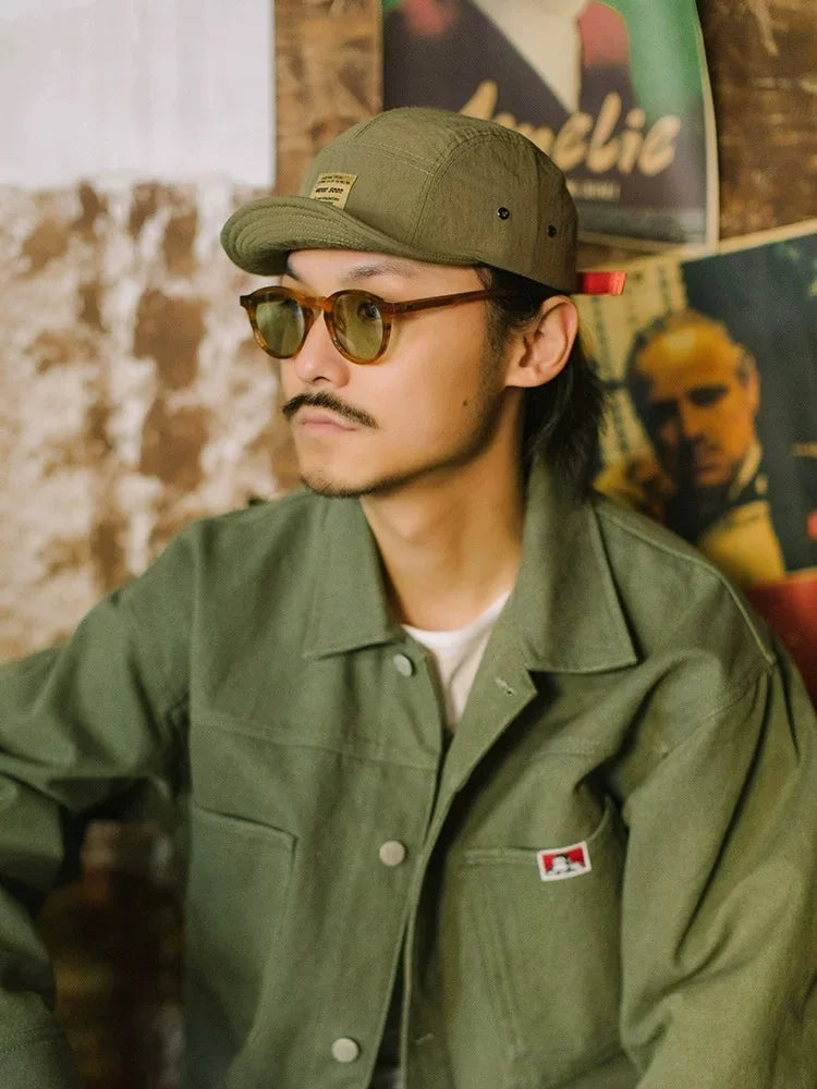 Quick-Dry 5-Panel Baseball Cap with Adjustable Strap