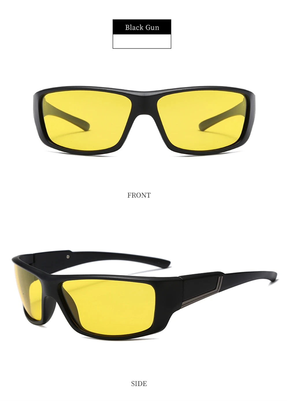 Polarized Night Driving Glasses with Yellow Tinted Lenses