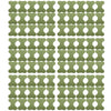 A grid of olive green acupuncture heat patches designed for knee relief.